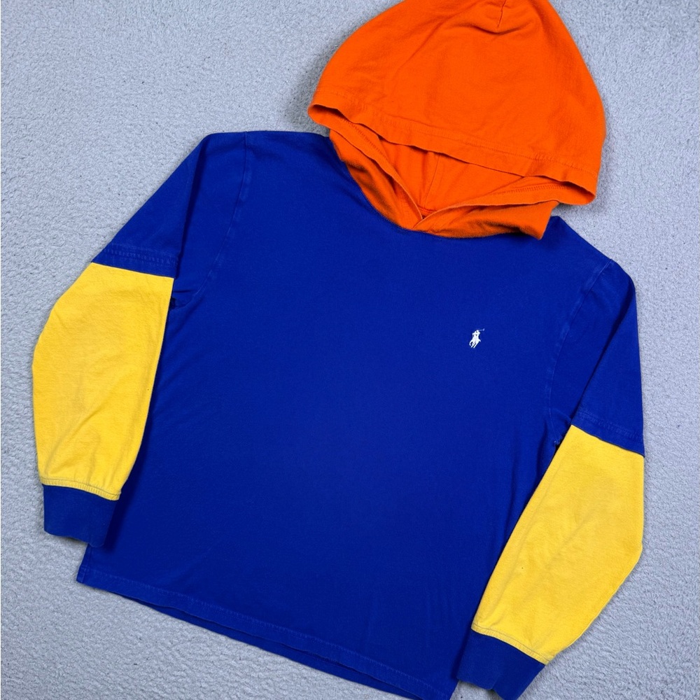 Kids Polo Ralph Lauren hooded long sleeve T-shirt